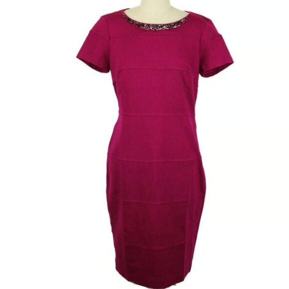 Vibrant magenta bodycon dress, italian brand BLUEGIRL, barely worn - Picture 1 of 7